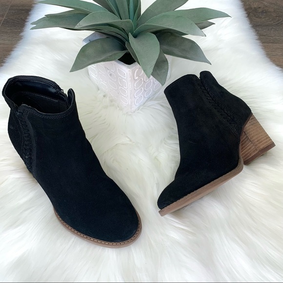 Blondo Shoes - Blondo Nina Waterproof Black Suede Booties 6